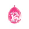 Happy Party Balloons - Sweet 16 (8 stuks)