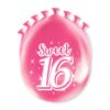 Happy Party Balloons - Sweet 16 (8 stuks)